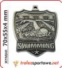 50mm Bright Star Swimming Medal, Sculptured Swimming Medals