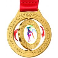  MEDAL OBROTOWY akrobatyka 75 mm + wstążka 30 mm - spiner_medal_gimnastyka_2.jpg