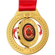 MEDAL OBROTOWY sporty walki 75 mm + wstążka 30 mm - spiner_medal_karate.jpg