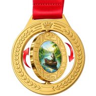  MEDAL OBROTOWY  wędkarstwo 75 mm + wstążka 30 mm - spiner_medal_wedkarstwo.jpg