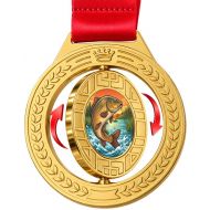 MEDAL OBROTOWY wędkarstwo karp 75 mm + wstążka 30 mm - spiner_medal_wedkarstwo_karp.jpg