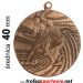 MEDAL PIŁKARZE brązowy 9903, Kolor: SREBRNY, MEDAL : MEDAL BEZ OPISU